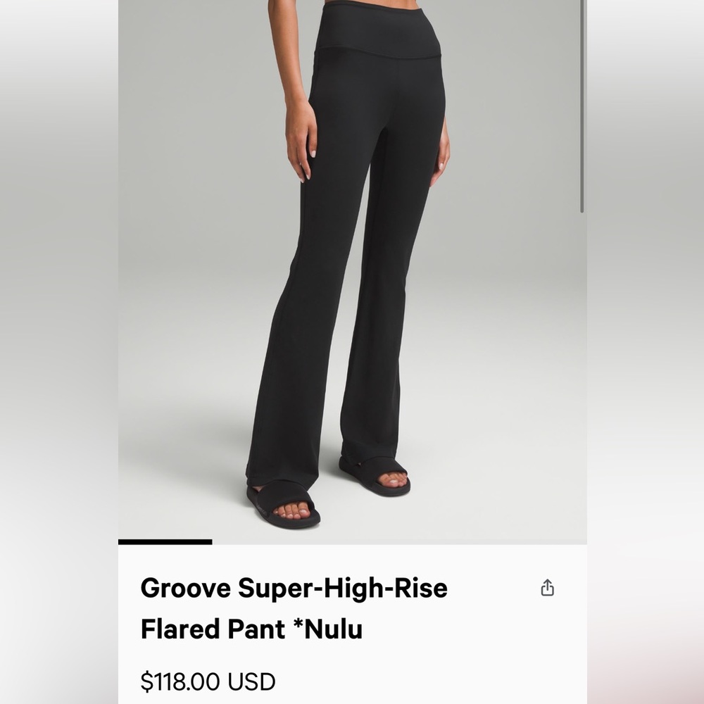 BNWT black size 6 lululemon